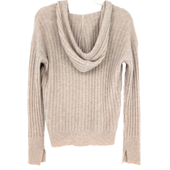 Vineyard Vines Womens Seaspun Cashmere Ribbed Hooded Preppy Coastal Sweater SML - Picture 2 of 8